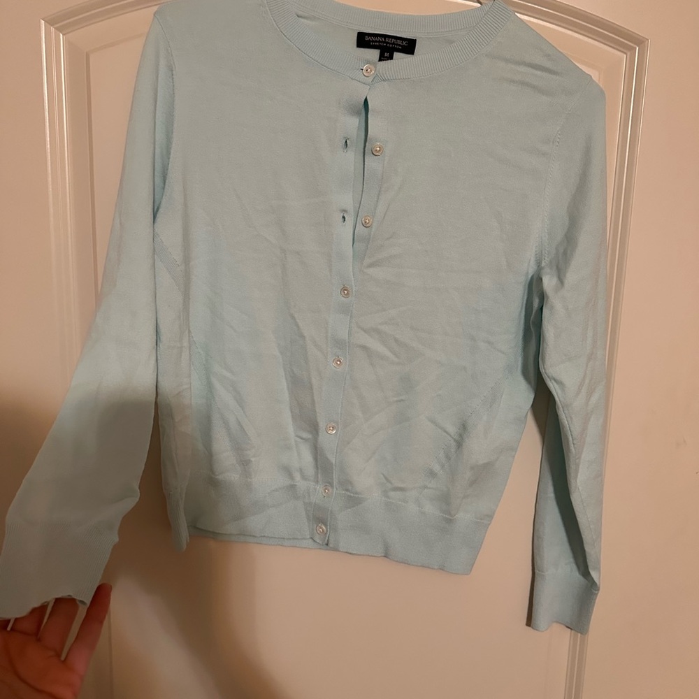 Banana Republic Light Blue Cardigan